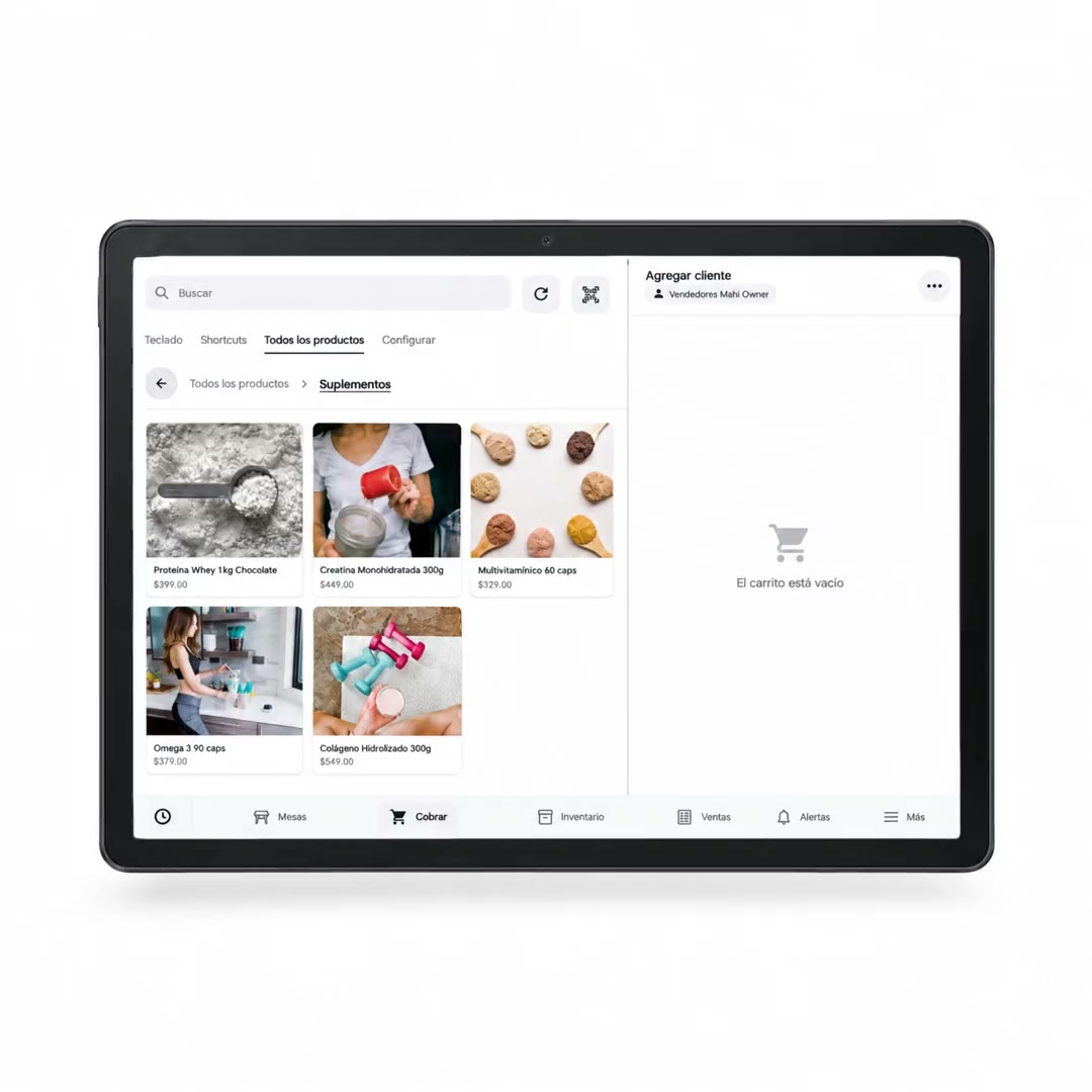Tablet Sunmi CPad de 11 pulgadas con el POS de Avoqado