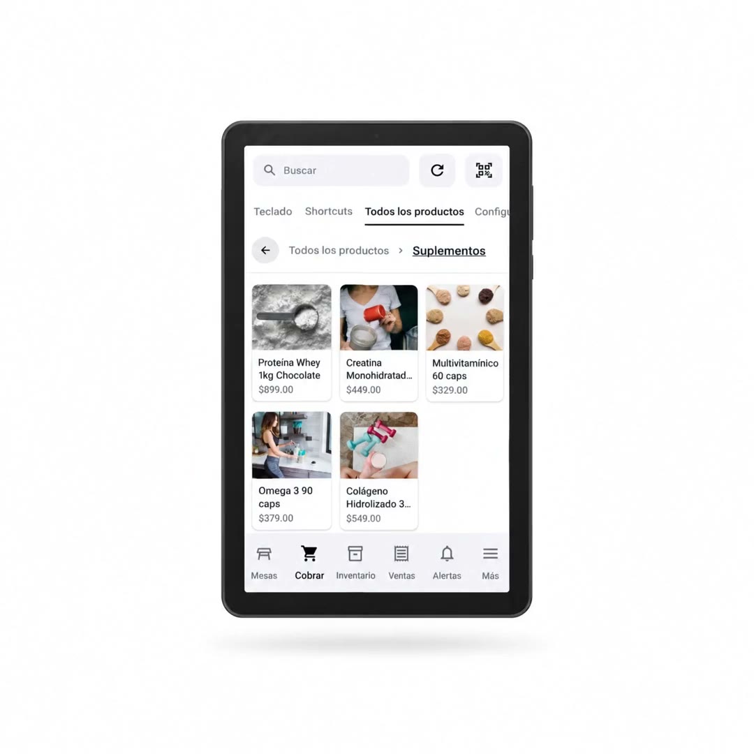 La tablet CPad creciendo de 8.7 a 11 y a 14 pulgadas con el POS de Avoqado en pantalla